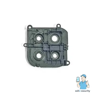 Camera Lens Glass with Frame for OPPO A15 White thumbnail